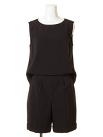 ショートパンツコンビネゾン/BLK