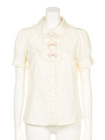 トリプルリボンパフ袖BL/ピンク