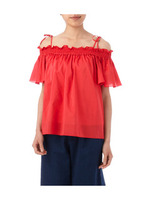 ローンオフショルダーブラウス/オレンジ(067)