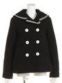 SAILOR PEA COAT/BLACK