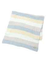 moco moco’ジェラート’カラフルボーダーブランケット/BLU