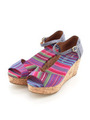 【TOMS】WOMENS-PLATFORM WEDGES/Multi Stripe