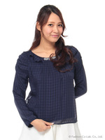 シャドーチェックBL/ネイビー