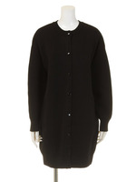 ロングニットスタジャン/ブラック