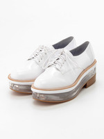 厚底レースアップシューズ/ピンク