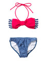 MILKFED.×Op RIBBON BIKINI/INDIGO