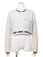 Rich Band Cropped Crew/H/GRAY