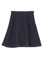 [S]デザインロングフレアスカート/ネイビー系(093)