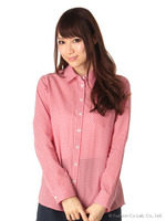 ギンガムチェックシャツ/シロクロ