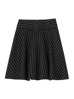 ストライプフレアスカート/ブラック(319)