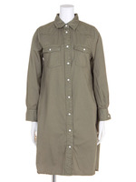 デニムロングシャツ/インディゴブルー