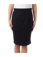 デニム調ペンシルスカート/ブルー系(090)