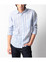 ビッグストライプシャツ/アイボリー(304)