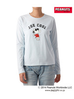 プリントロングTシャツ(PEANUTS)/ブルー系(091)