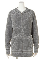 【Planet blue world】スウェットブリーチパーカー/グリーン