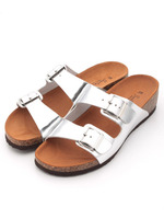 【SONIA.C】LAMINATO 2 BUCKLE SANDAL/GOLD