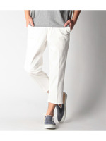 センタープレスデニムクロップドパンツ/オフホワイト(003)