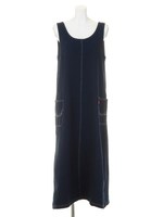 バック リボン マキシ ワンピース/BLU