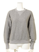 ボーダージャージトップ/グレー