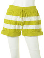 CABLE KNIT SHORTS/YELLOW