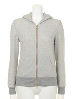 ガーゼ裏毛パーカー/グレー