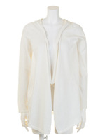 ニットパーカー/ホワイト