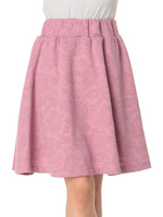 レースジャガードギャザースカート/Pink