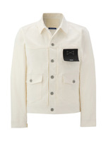 12OZストレッチデニムブルゾン/ホワイト(001)