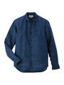 LIBERTY×FLANDERS LINEN シャツ/ネイビー(193)