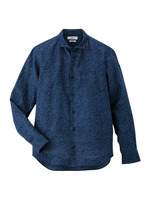 LIBERTY×FLANDERS LINEN シャツ/ネイビー(193)