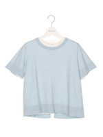 Tシャツレイヤードニット/NVY