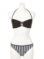 【MURUA】ビジューツキチューブビキニ/ブラック