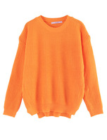 クルーネックニット/オレンジ