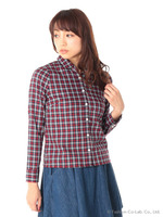 チェックシャツ/レッド