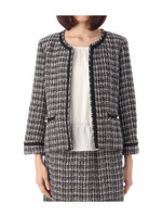 ファンシーツイードジャケット/ベージュ系(051)