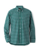 100/2チェックドレスシャツ/カーキ系(227)