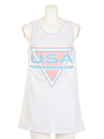 USA Retro Future Star Mesh Tank/OFF WHITE