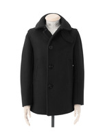 Violet Buffalo Wallows メルトンショールカラーコート/ブラック(019)