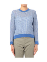 [S]ミックスカラーニットプルオーバー/ブルー系(491)