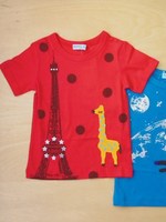 around the world 半袖Tシャツ/イエロー