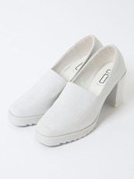 【i】ゴムタンクソールパンプス/WHT