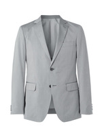 コットンシルクポプリンドレスジャケット/グレー系(012)