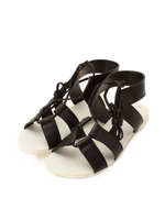 シューレースストラップフラットサンダル/ホワイト(004)