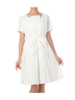 タックフレアワンピース/ホワイト(001)