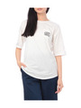 バックデザイン五分袖Tシャツ/ベージュ(052)