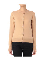 ビジューボタンニットカーディガン/ベージュ系(055)