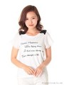 肩リボンＴシャツ/シロ