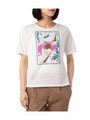 天竺半袖プリントTシャツ/ダークグリーン(123)
