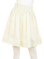 Tuck Gather Skirt/Ivory
