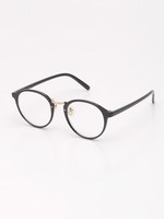 【宮田聡子さん着用】メタルノーズだてメガネ/ブラック